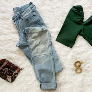 Old Navy Light Wash Mid-rise Rock Star Jeans